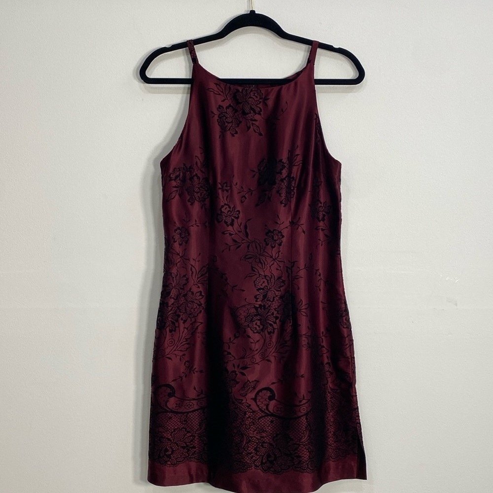 XOXO Y2K Whimsigoth Mini Dress Velvet Floral Witchy Women's 9